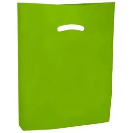 Super Gloss Die Cut Handle Bags - 9 x 12 - (Citrus Green)