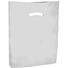 Super Gloss Die Cut Handle Bags - 9 x 12 - (White)