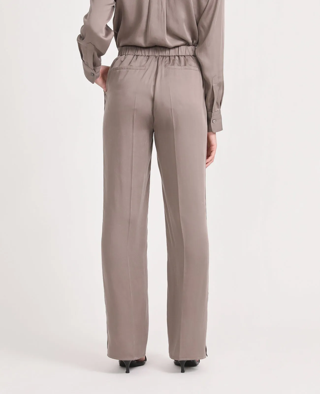 Tencel Side Slit Pant