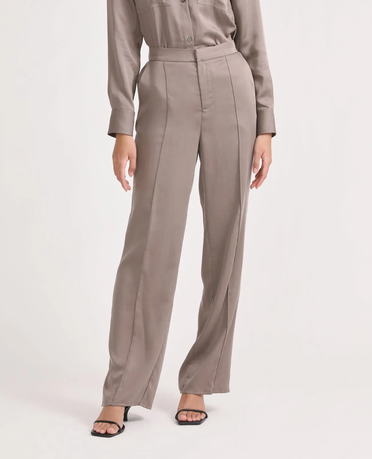 Tencel Side Slit Pant