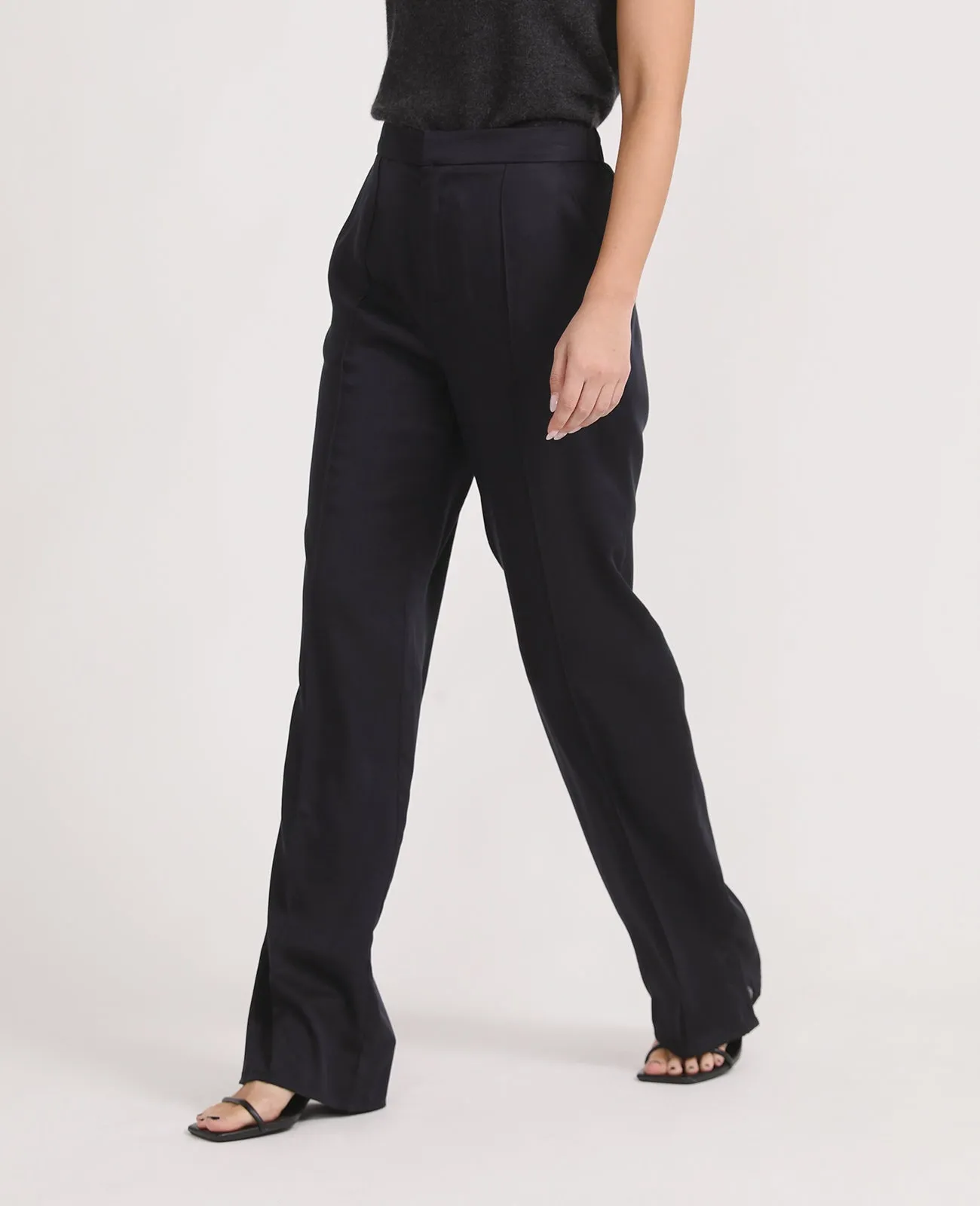 Tencel Side Slit Pant