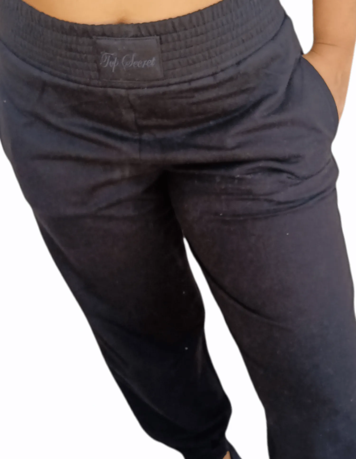 Top Secret Women Cotton Pants - Black