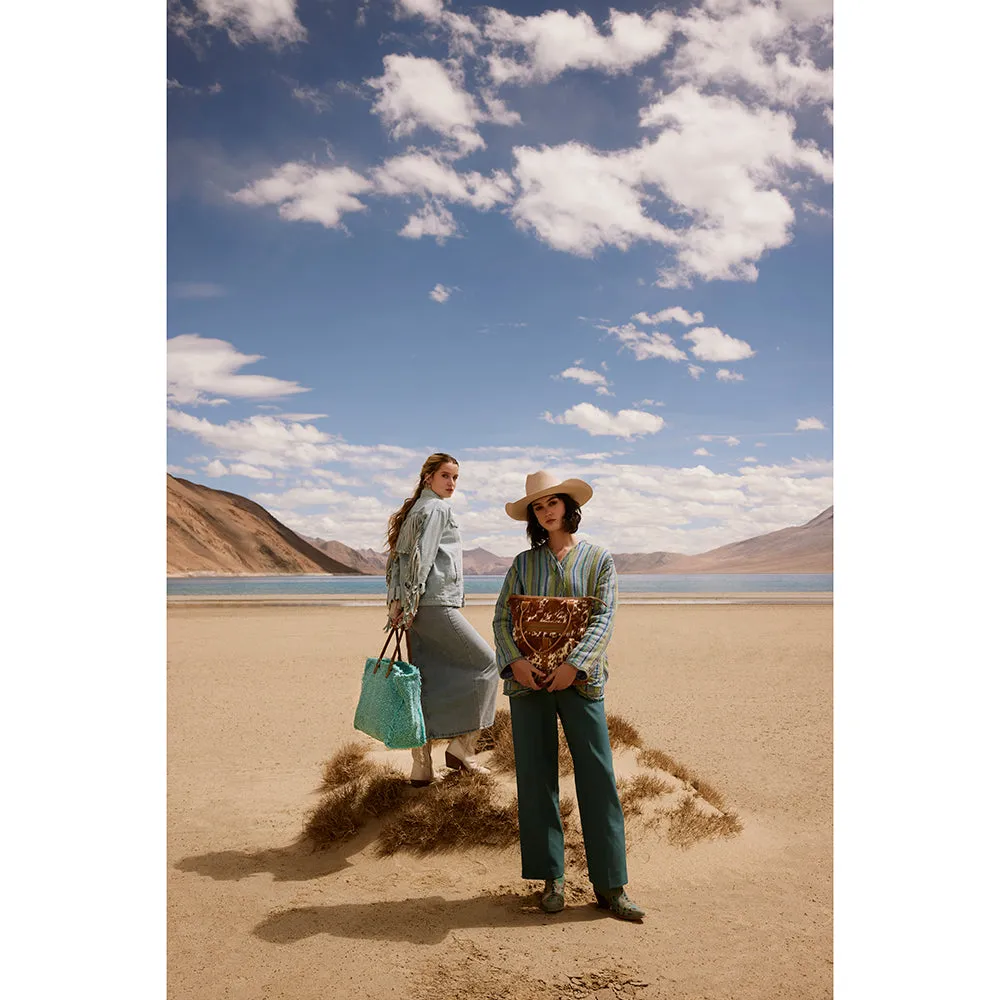 Triple Fork Ranch Weekender Bag in Turquoise