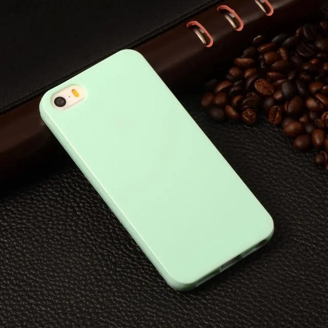 UTOPER Case Candy Coque For Apple iphone 5 iphone 5S Case For iphone SE Case Fashion Soft TPU Silicone Phone Protective Cover