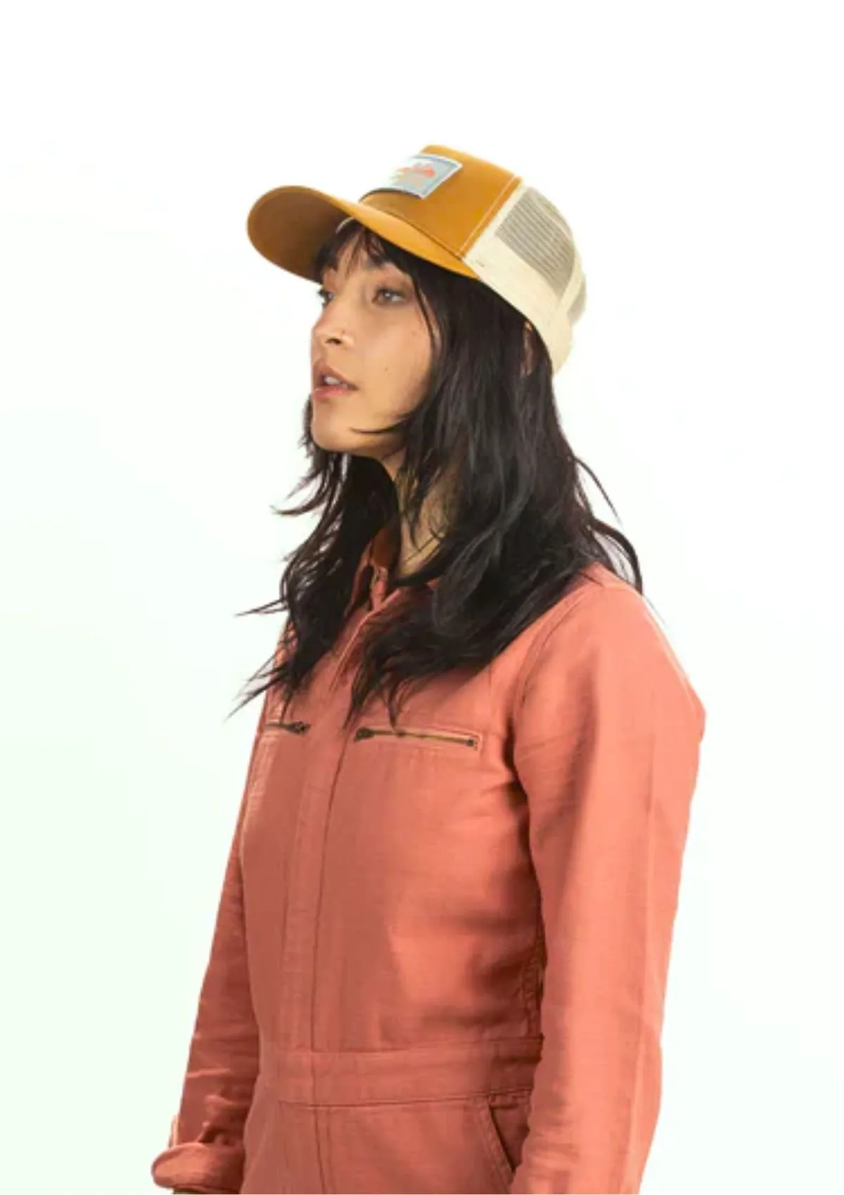 Valley Girl Trucker Hat - Camel