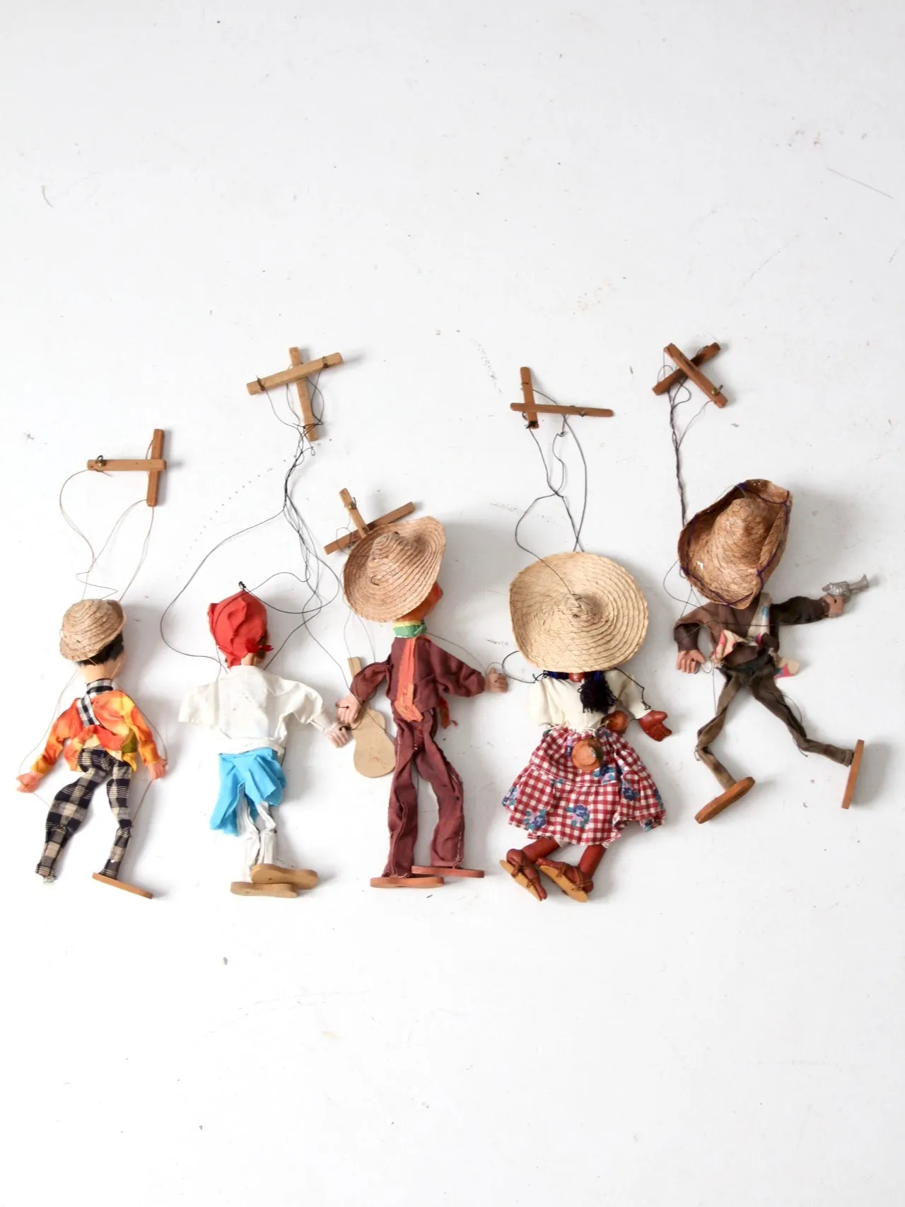 vintage Mexican marionettes collection