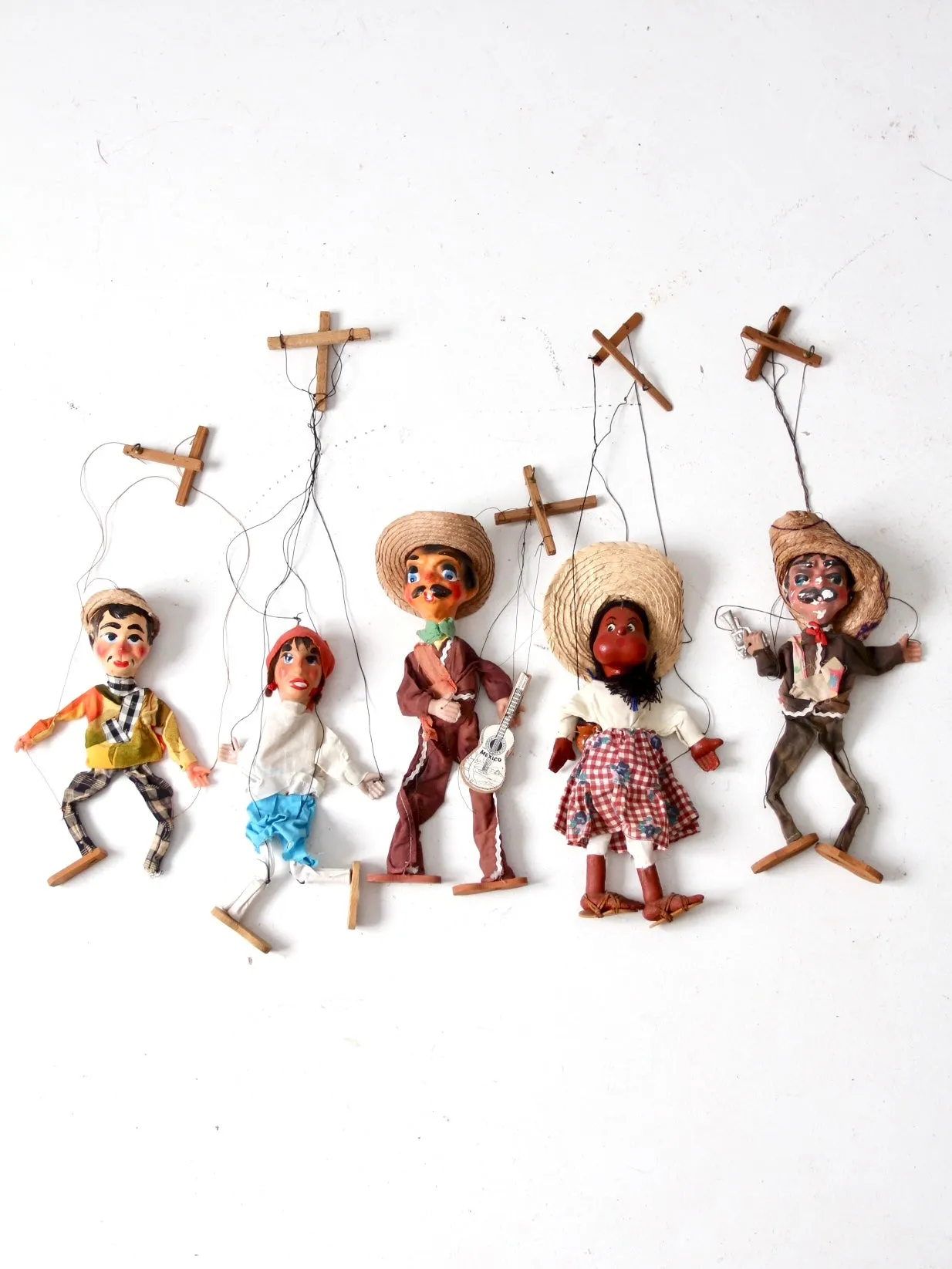 vintage Mexican marionettes collection