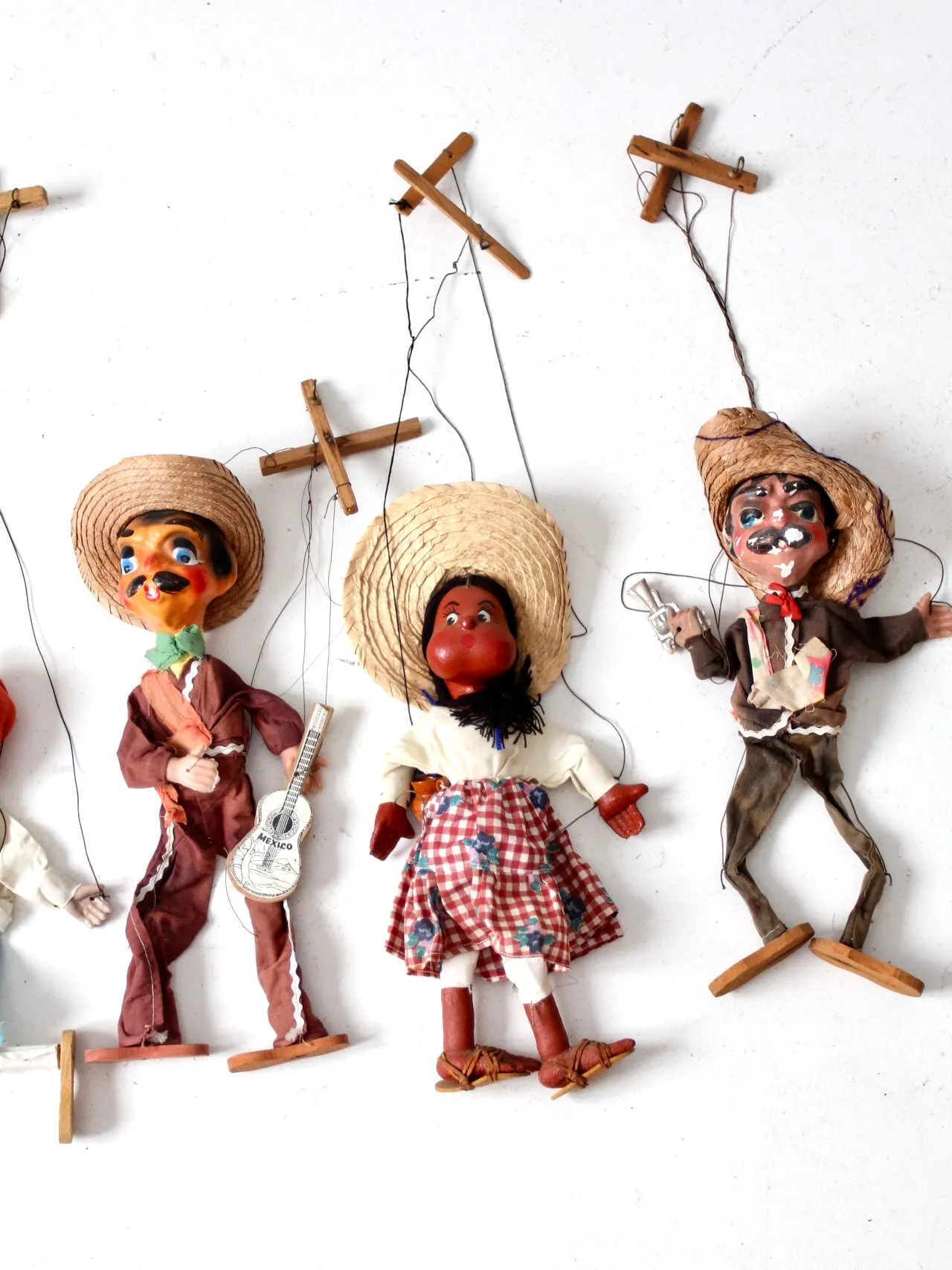 vintage Mexican marionettes collection