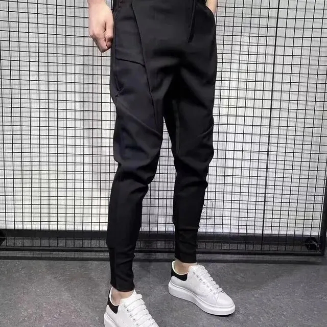 Wiaofellas Spring Summer Men Suit Pants Fashion Casual Business Pants Men Slim Fit Ankle Length Office Trousers Men Dress Pants F51