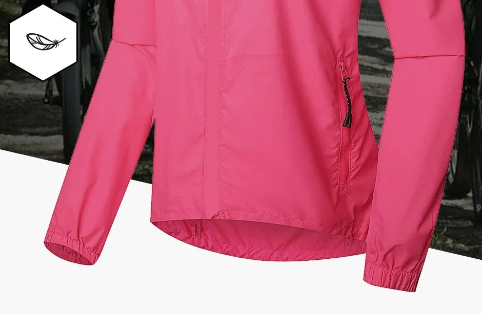 Women's Waterproof Reflective Bicycle Jackets With Long Sleeves - SF0135