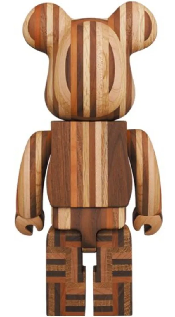 Yosegi 400% Be@rbrick by Medicom Toy x Karimoku